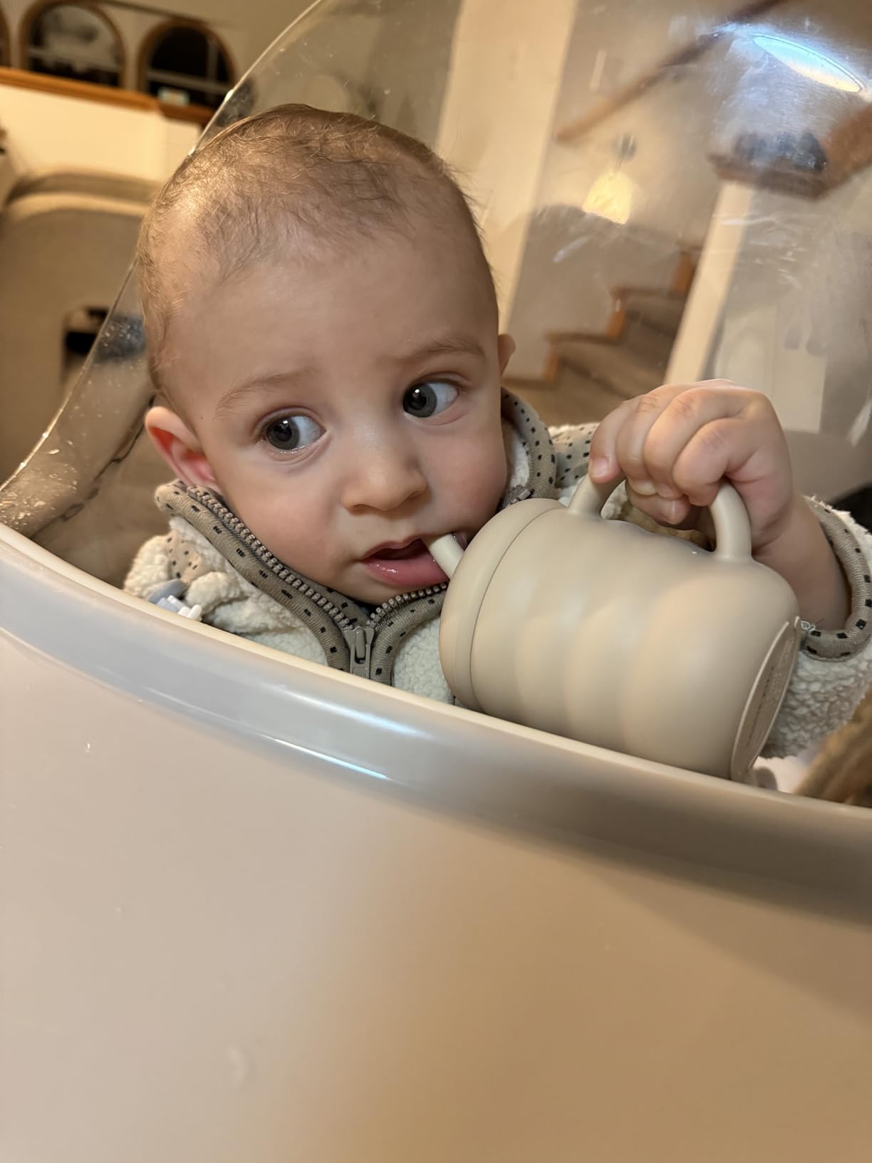 LA TASSE D'APPRENTISSAGE EN SILICONE™|UNE ALIMENTATION SÛRE ET CONFORTABLE - maman-bambin