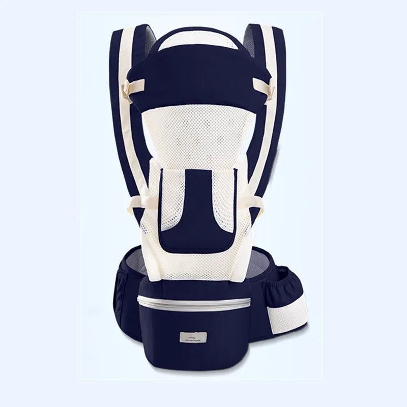 Porte-bébé ergonomique PRO|BabyBagPack™ - maman – bambin-bleu foncé