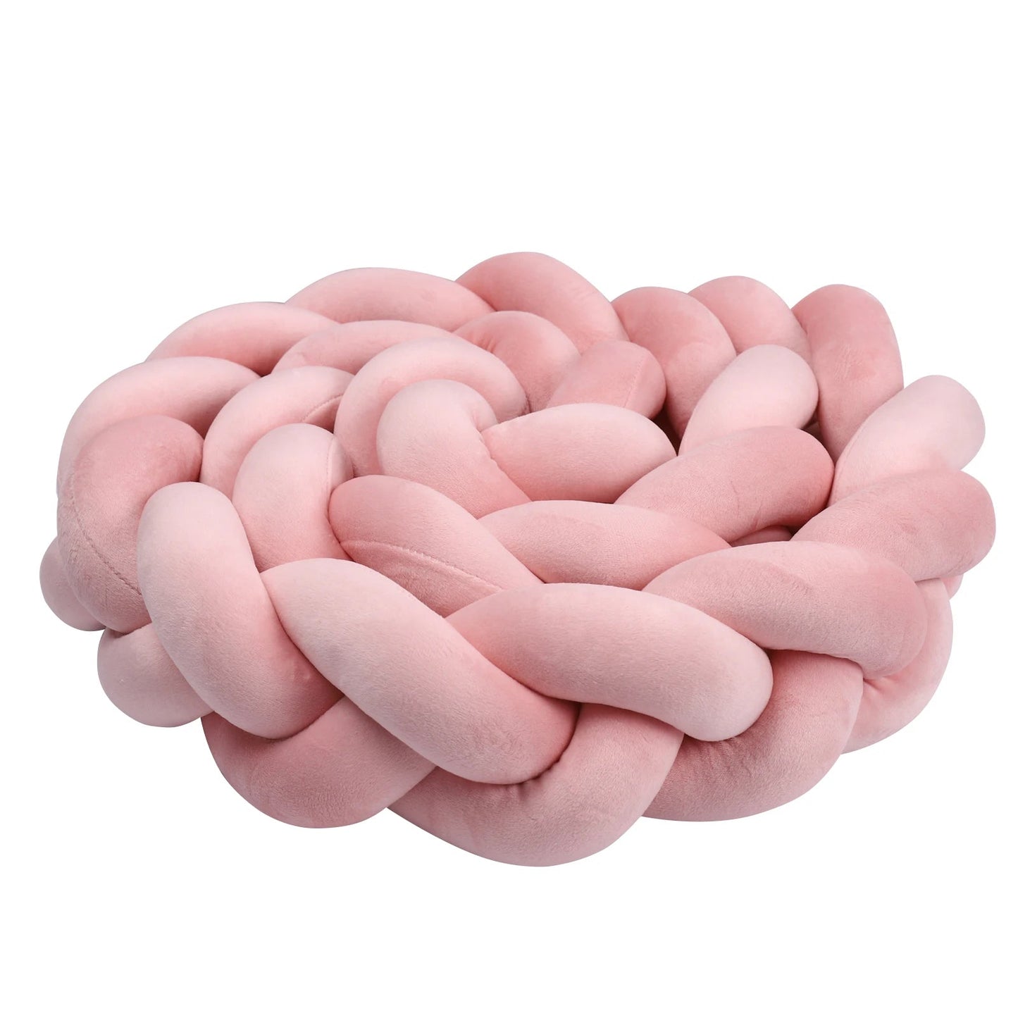 Tour de lit tressé pour bébé - maman - bambin-
Pink