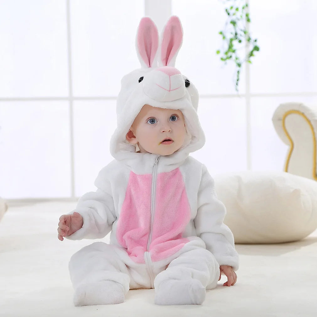 Grenouillère-Pyjama - Coton-Lapin Blanc