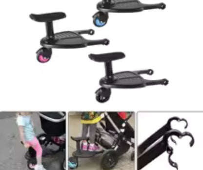 Adaptateur-Pédale-Poussette-Moderne-noir rose-bleu