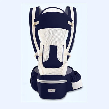 Porte-bébé ergonomique PRO|BabyBagPack™ - maman – bambin-bleu foncé