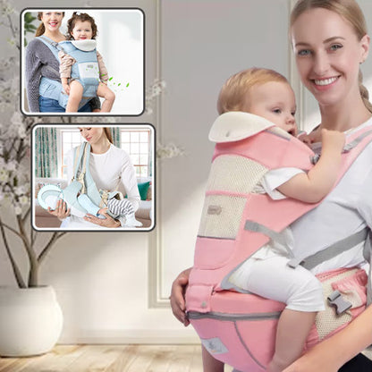 Porte - bébé ergonomique PRO|BabyBagPack™ - maman - bambin-Rose