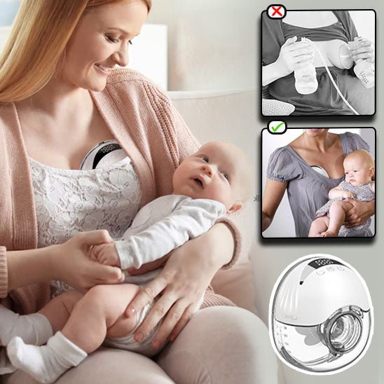 Tire-lait électrique portable – maman – bambin-blanc